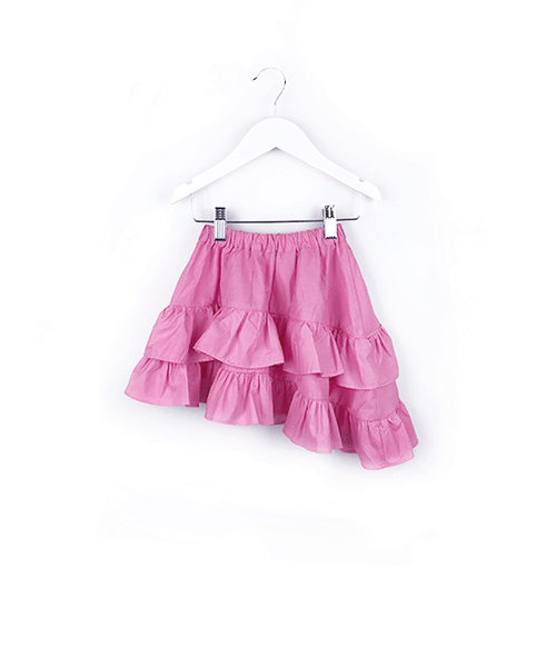 the azalea ruffle asymmetrical skirt